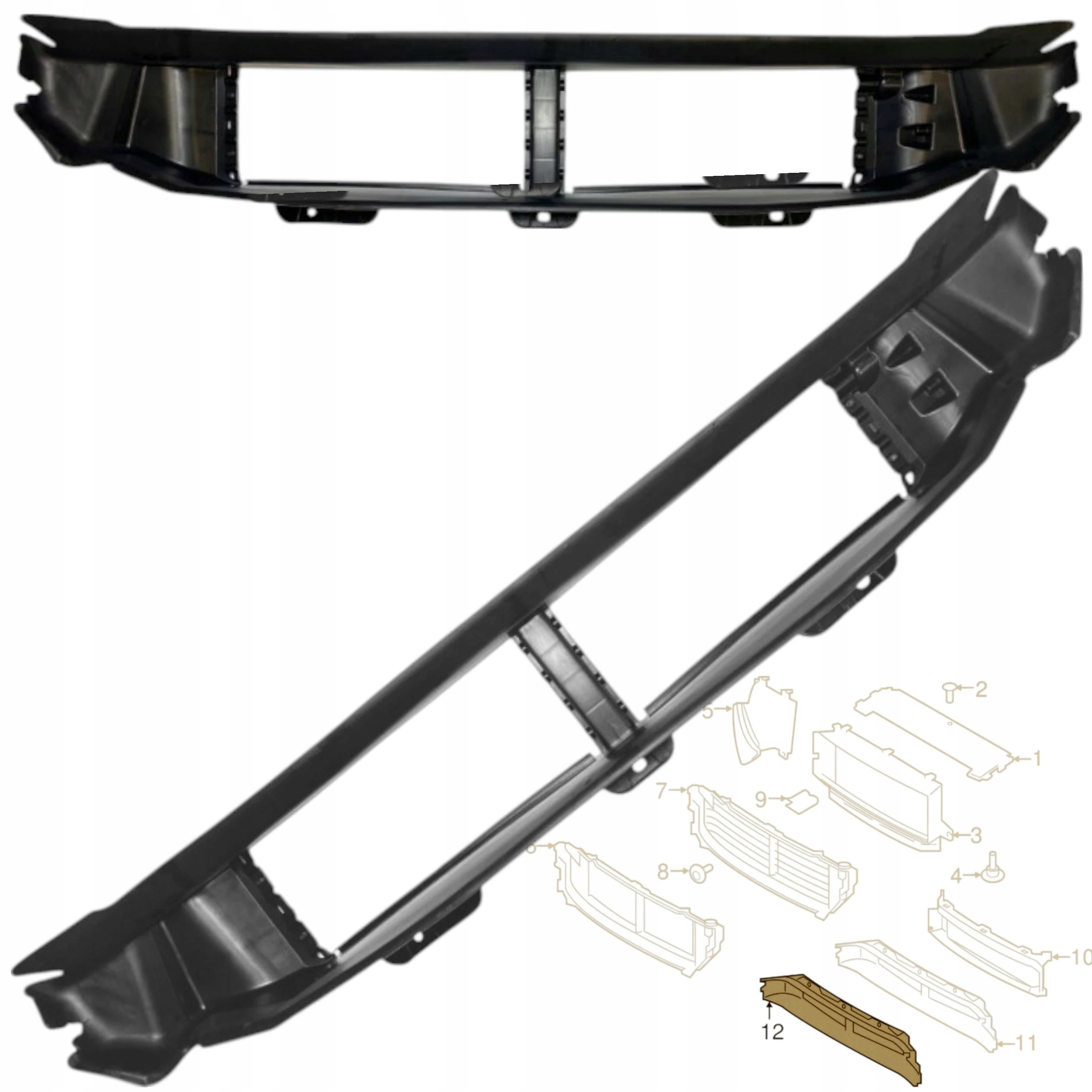 Volant Vzduchu Spodní přívod žaluzie roleta přívod Volvo XC90 II 2018+