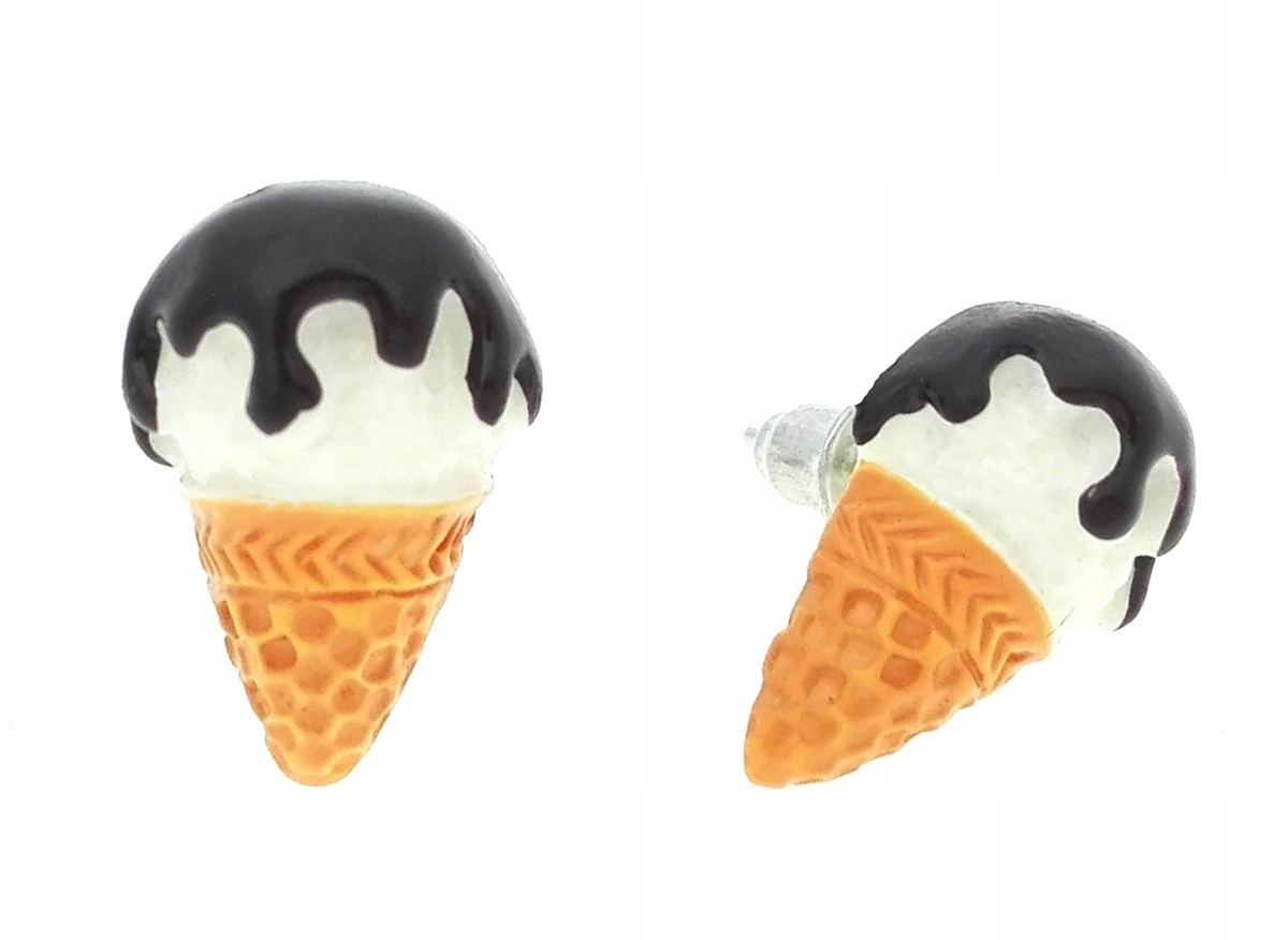 

Kolczyki lody z polewą czekoladową