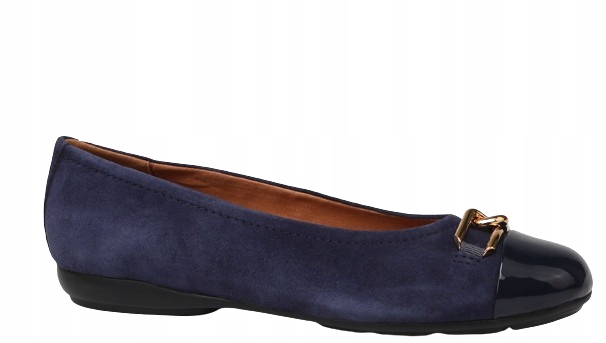 Geox Nazouvací Balerínky Modré S Kůží 38 Ž5O