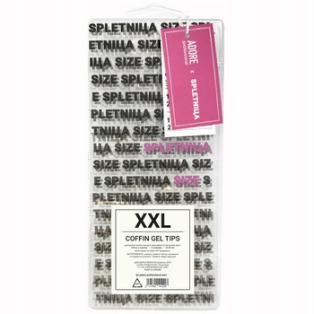 Adore Gelové formy na prodlužování nehtů Coffin XXL, 240 ks