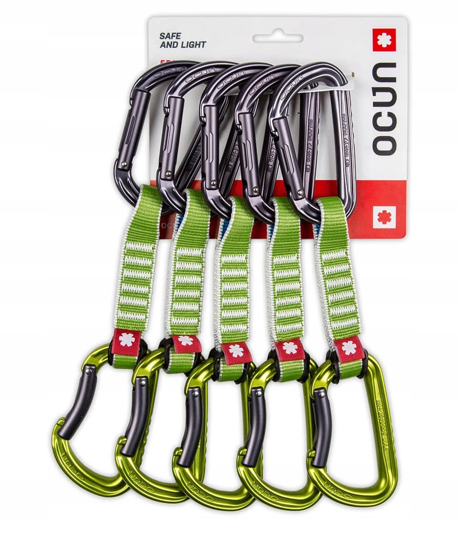 Expresky Falcon Qd Zoom Pa 15/22 Ocun 12 cm 5-pack zelené