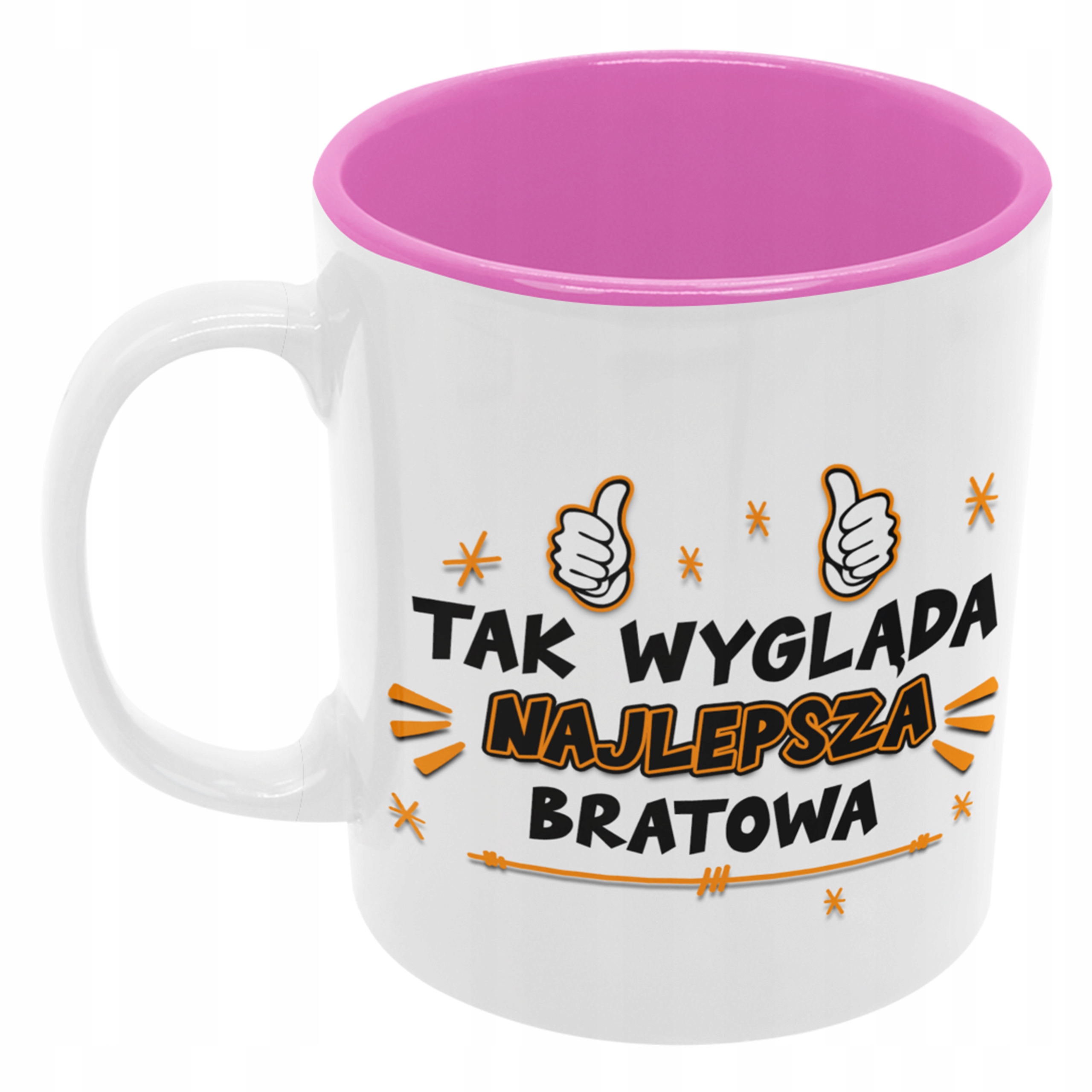 

Kubek Bratowa dla bratowej różowy