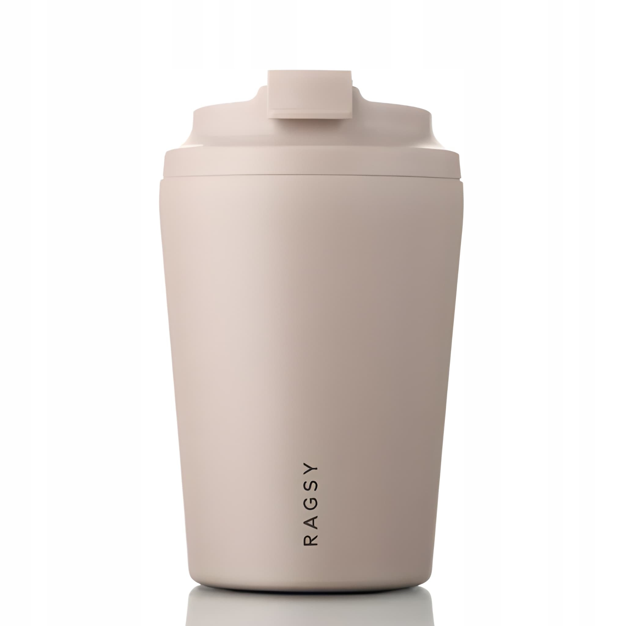 Kubek termiczny ceramiczny antybakteryjny piaskowy beżowy Ragsy 340ml 1szt
