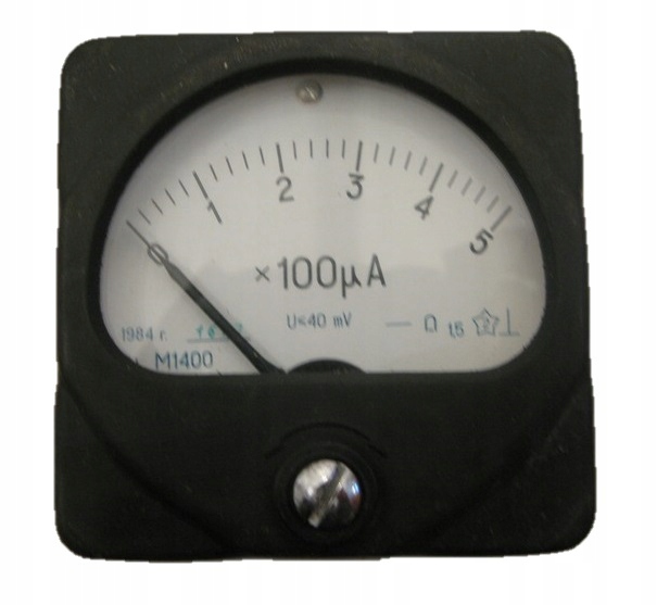 Mikroamperomierz M1400 0-5 µA x100