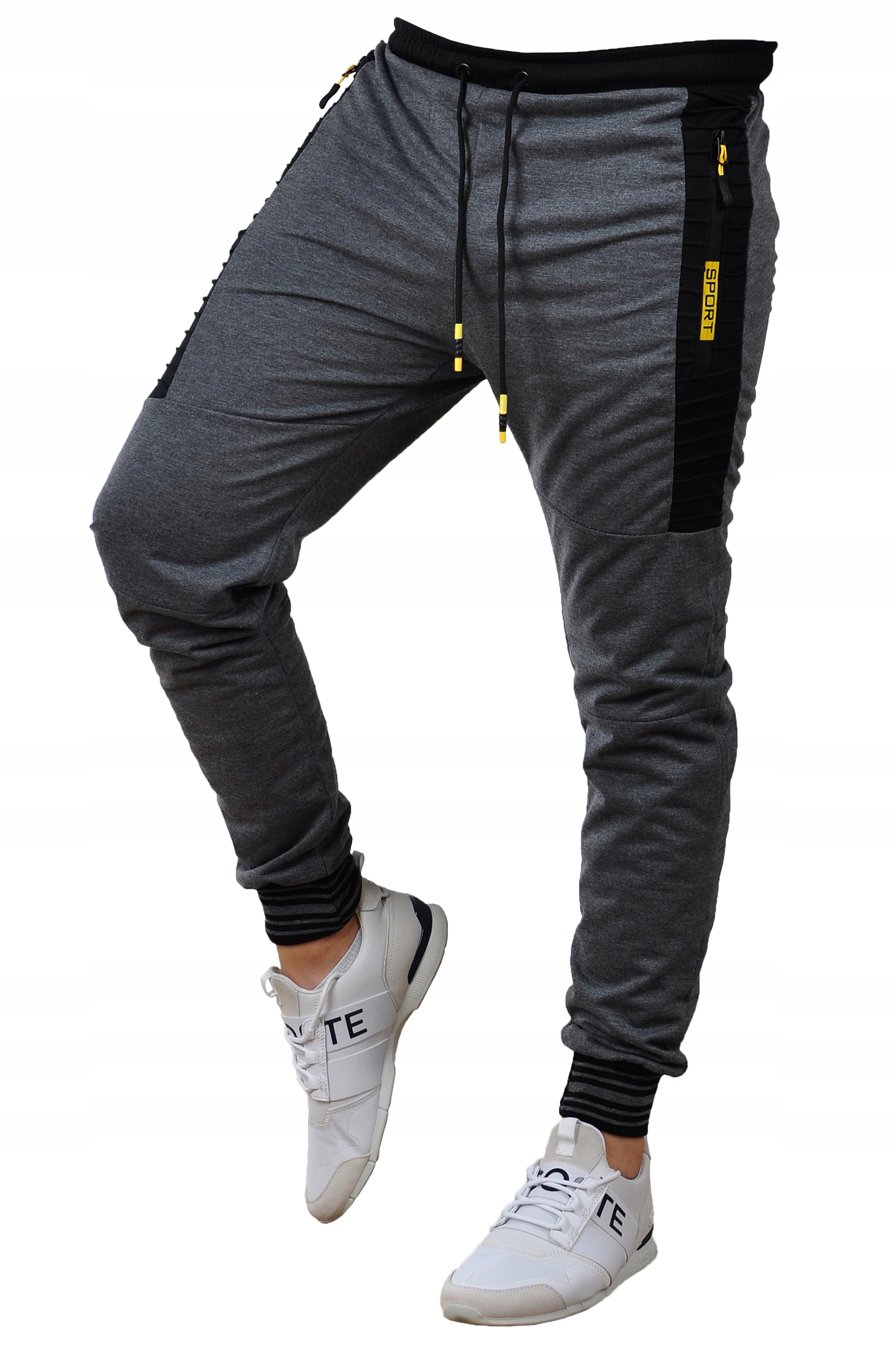 K331 r. XXL MĘSKIE SPODNIE DRESOWE JOGGERY Rozmiar XXL