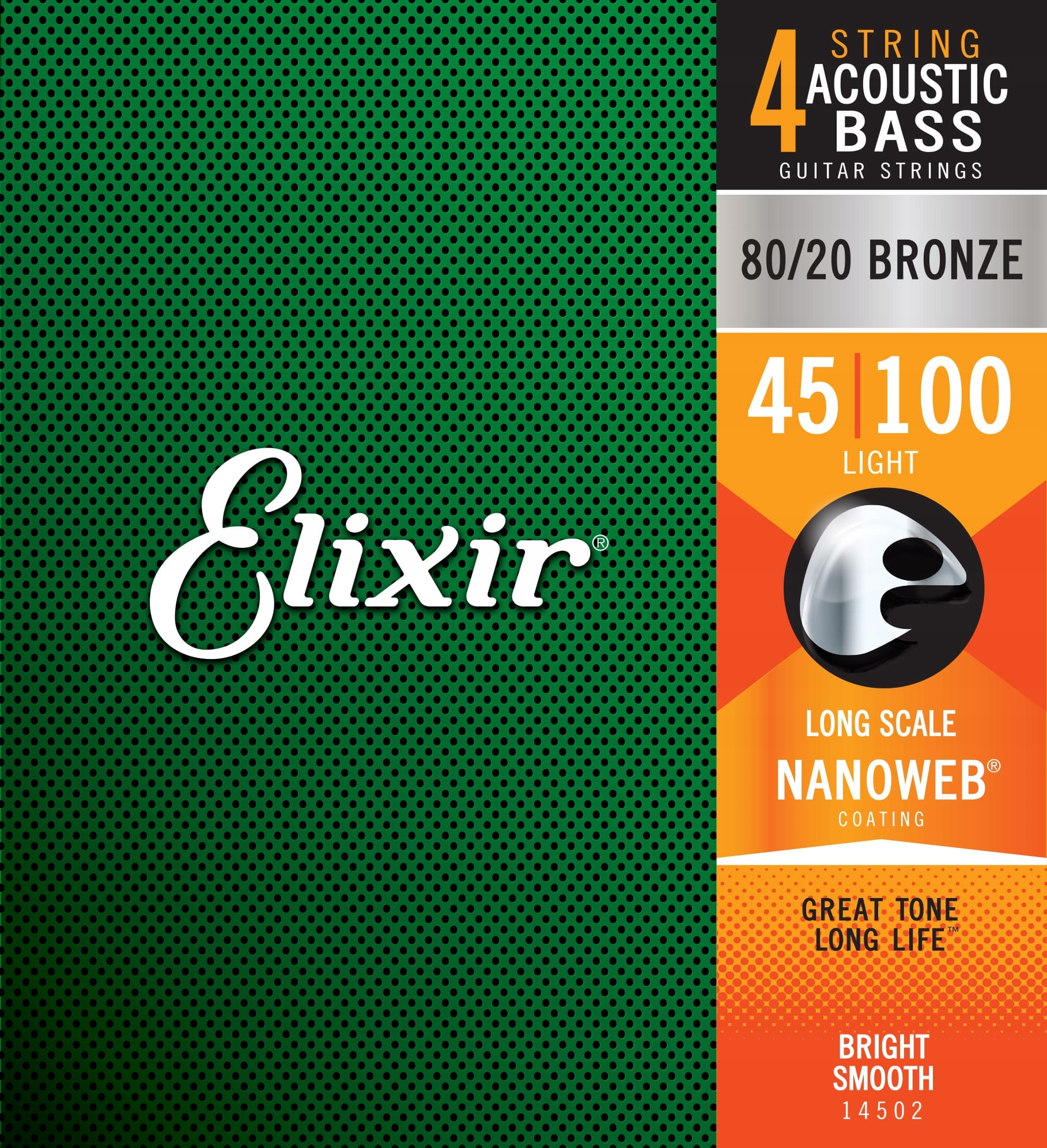Struny Elixir 14502 (45-100) Struny pro akustickou kytaru