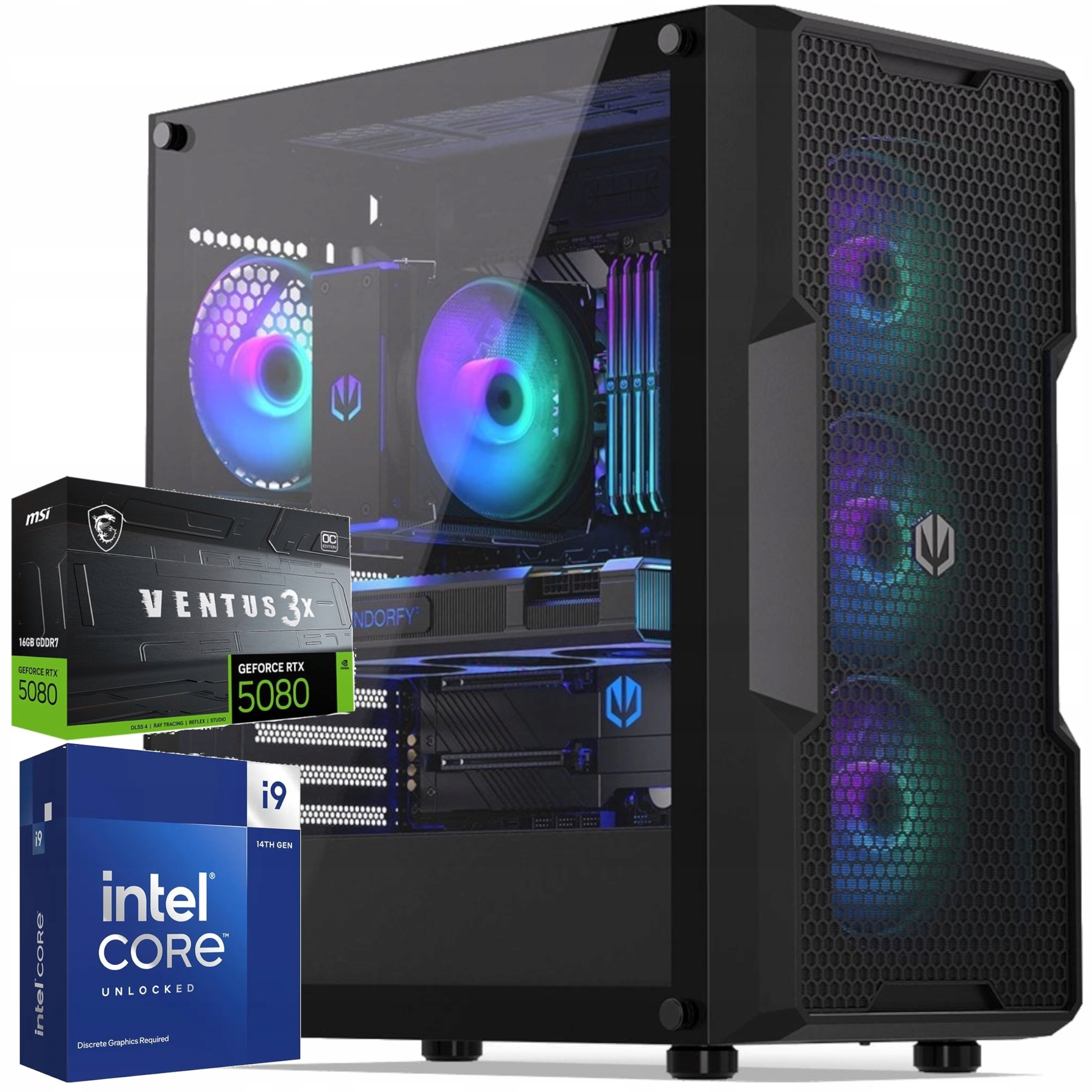 Komputer Gamingowy i9-14900KF l RTX5080 16GB l 64GB DDR5 l 2 Tb l Win 11