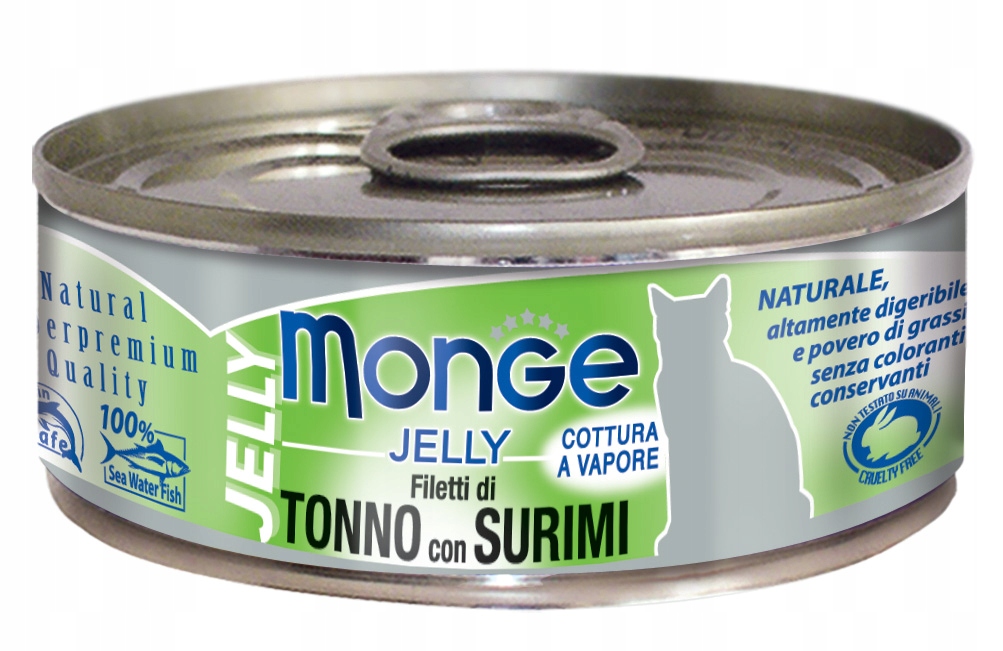 Levně 8 x Monge Jelly Tuňák se surimi 80 g