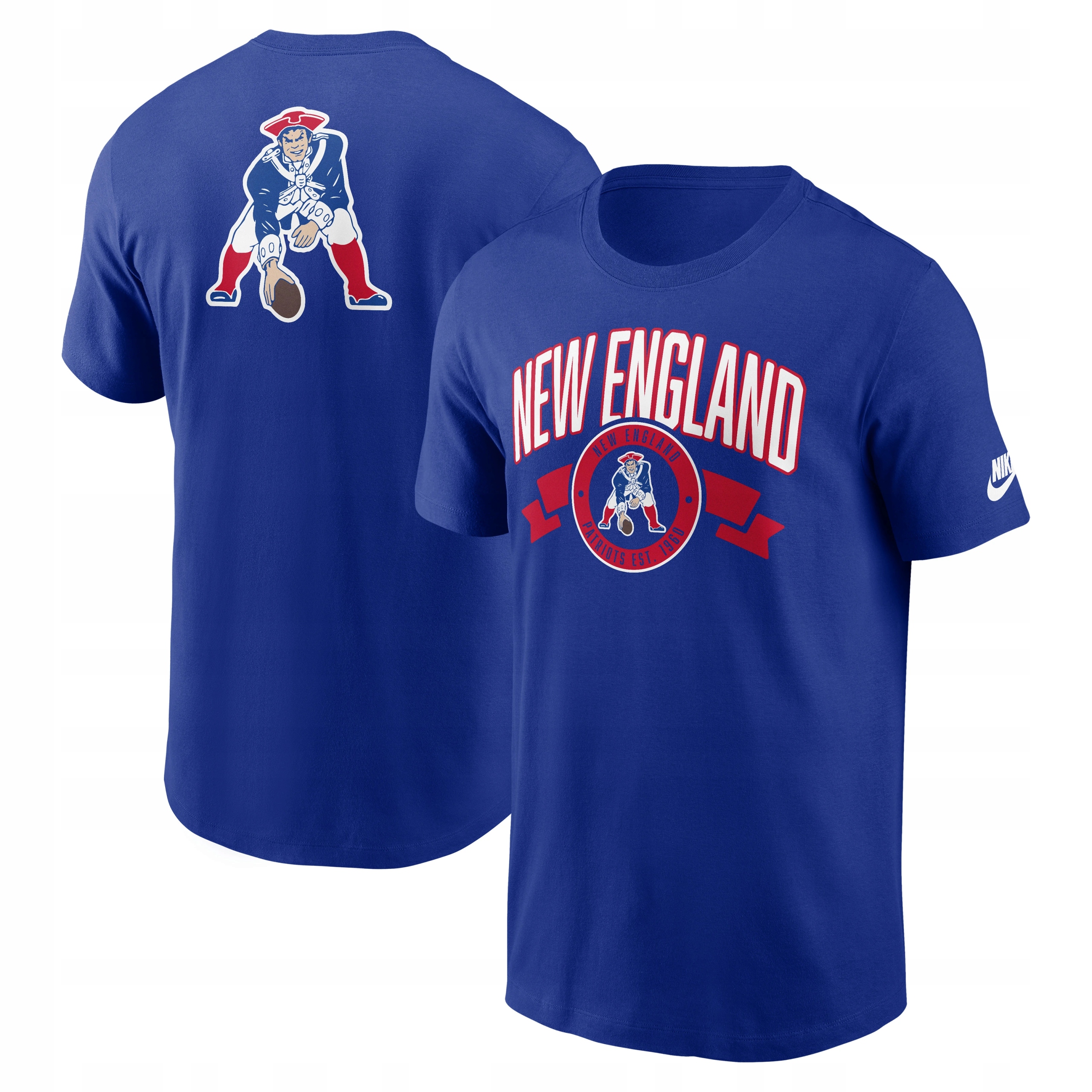 Pánské tričko New England Patriots Nfl Nike Rewind Front and Back Essen