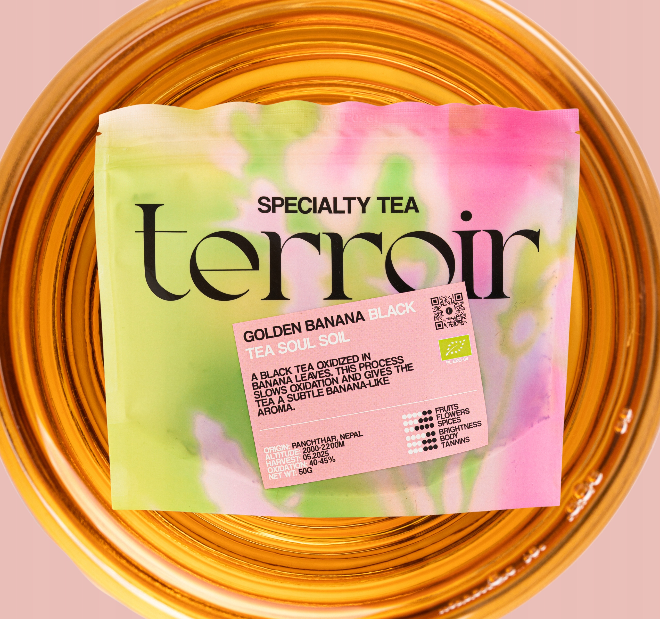 Levně Čaj Černý Golden Banana z ekologického pěstování v Himalájích, 50 g