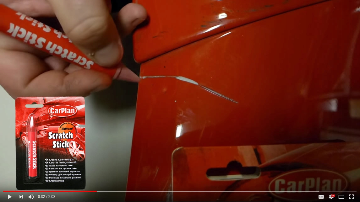 Kredka Pisak na rysy do rys do lakieru CZARNA EAN (GTIN) 5010373016596