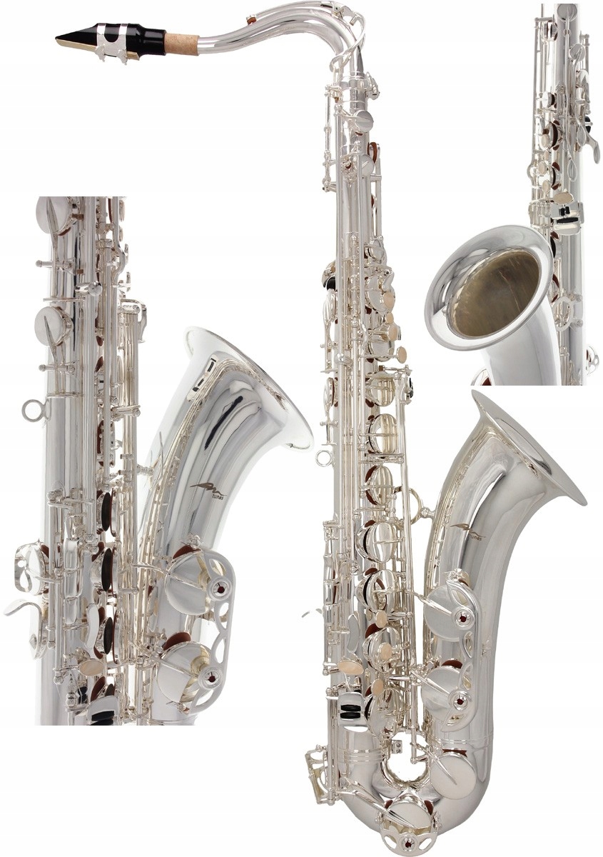 Tenorový saxofon Bb, B Fis SaxT3100S M-tunes stříbrný