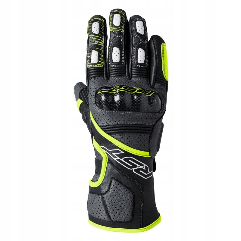 Kožené Rukavice Rst Fulcrum Ce Grey/flo Yellow/black XL