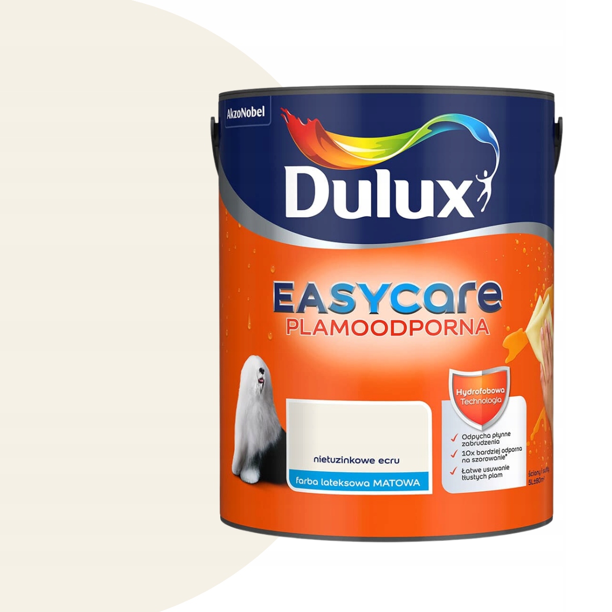 Dulux Easycare Barva Plamoodolná 5L Nevšední ecru