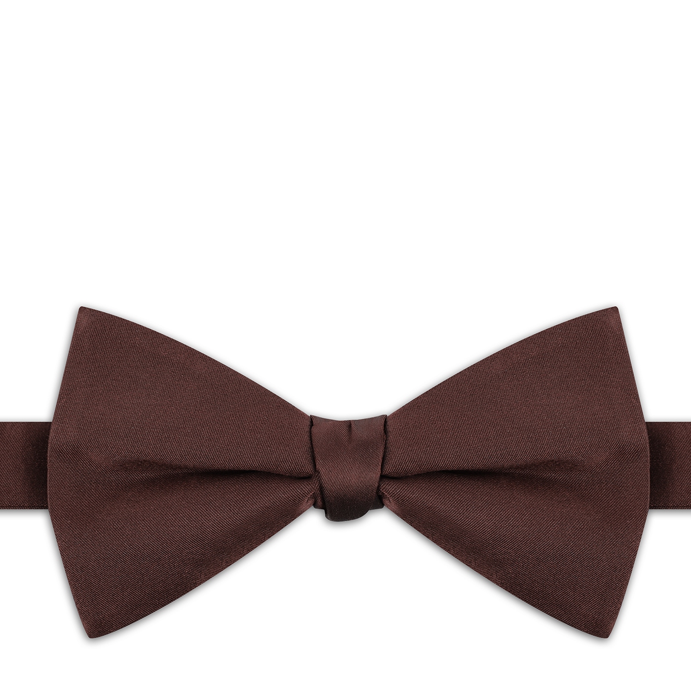 Elegantní hnědá pánský motýlek 100% hedvábí Pako Lorente