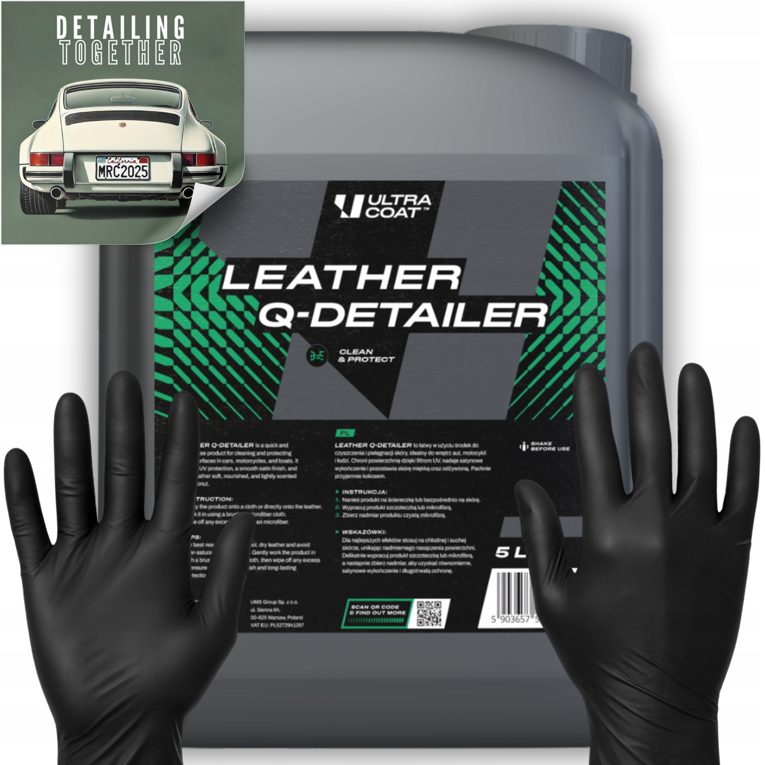 Ultracoat Leather Qd na kožené čalúnenie čistí pokožku 5000 ml