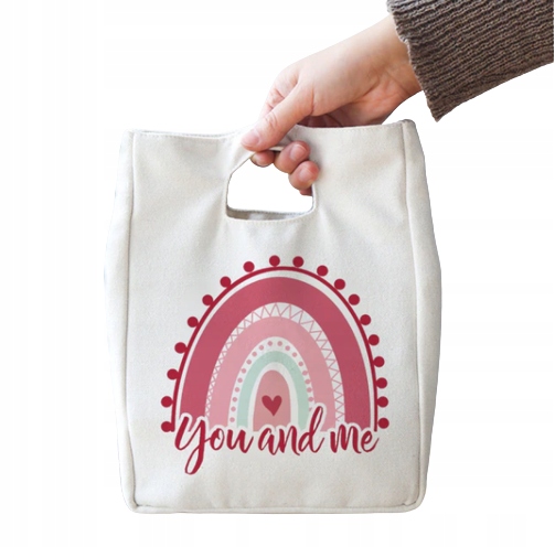 TERMICZNA TORBA TOREBKA NA LUNCH TĘCZA v1