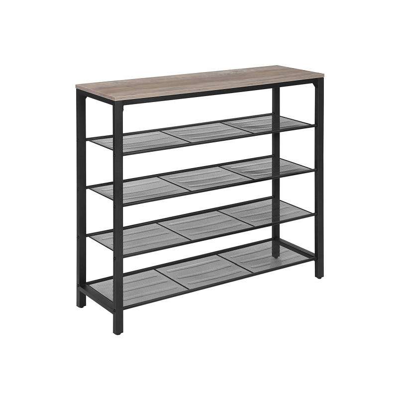 Stojan na topánky so 4 policami priemyselný 100x30x92,5cm