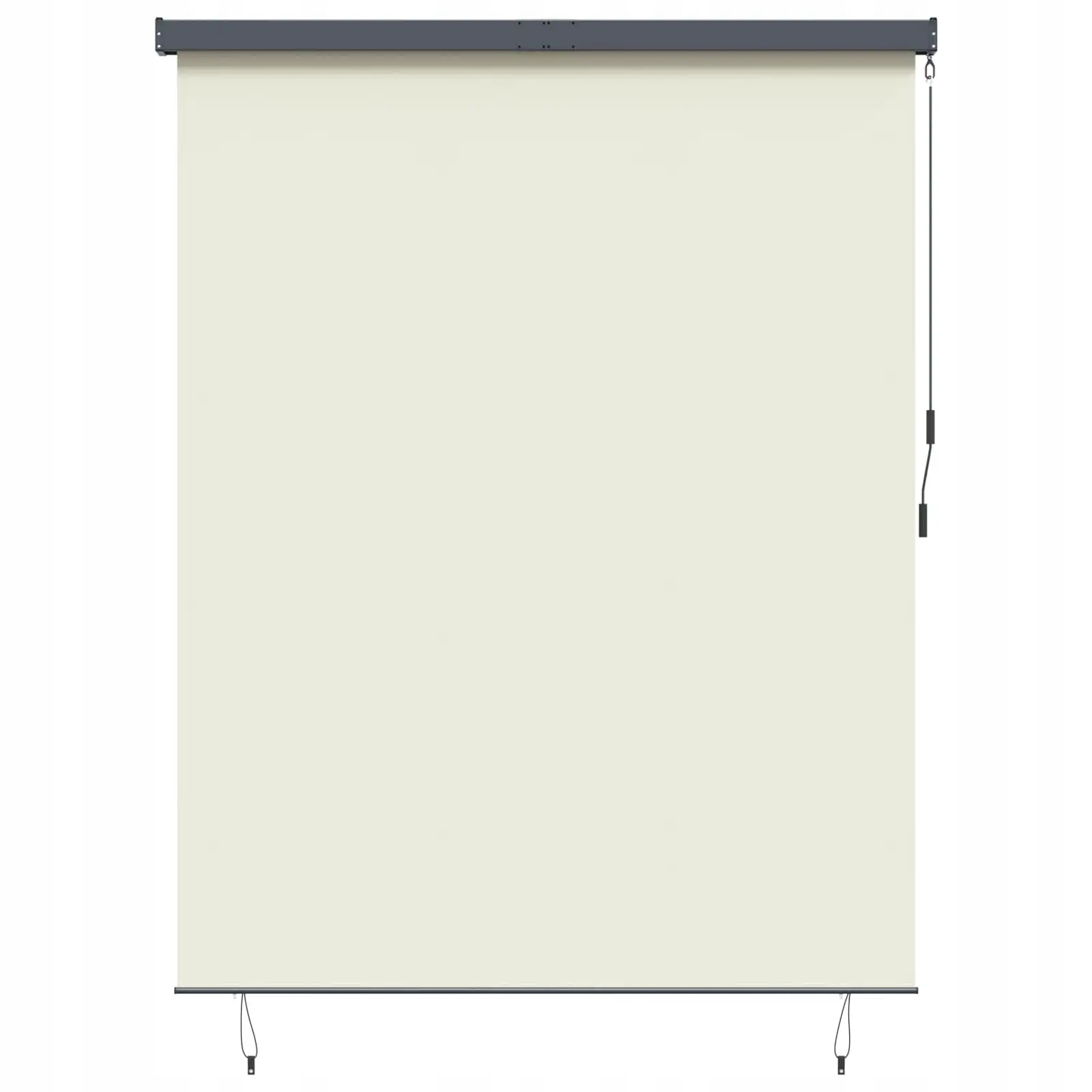 vidaXL Roleta se záclonami Krémová 200 x 250 cm Textil a hliník