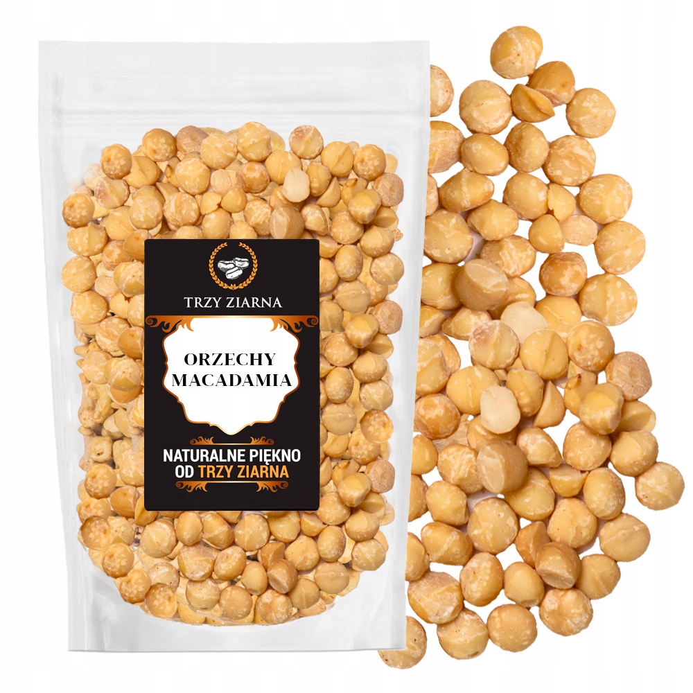 Levně Makadamové Ořechy 500 g Macadamia přírodní čerstvé