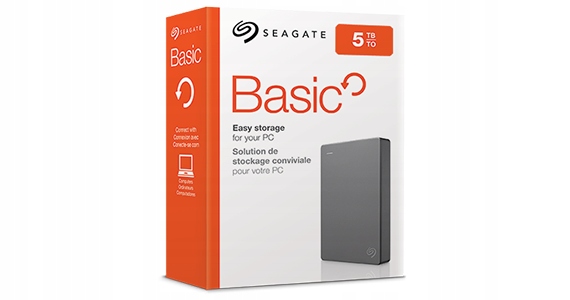 SEAGATE Dysk zewnętrzny Basic (2.5", 5TB, USB 3.0) — 3