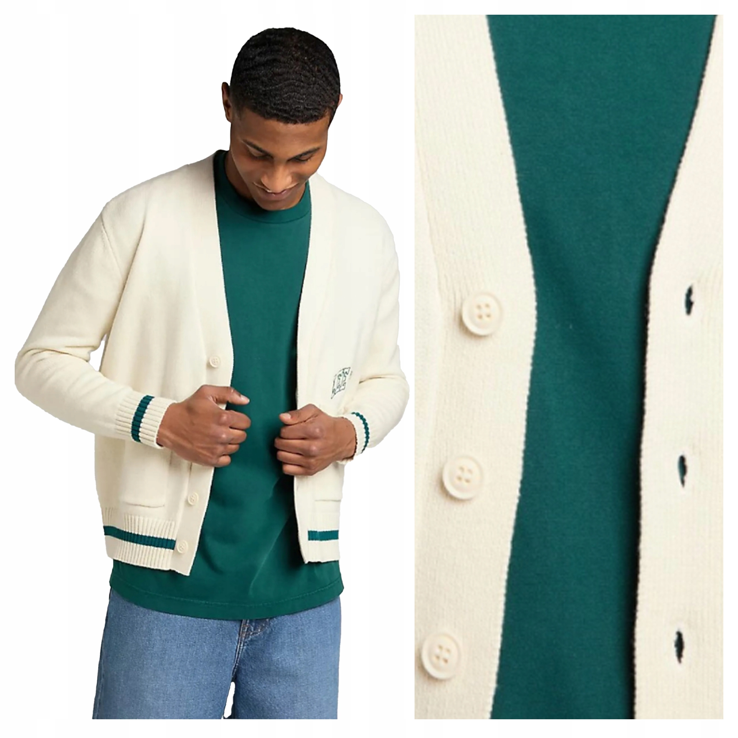 Lee Seasonal Cardigan L Pánský svetr
