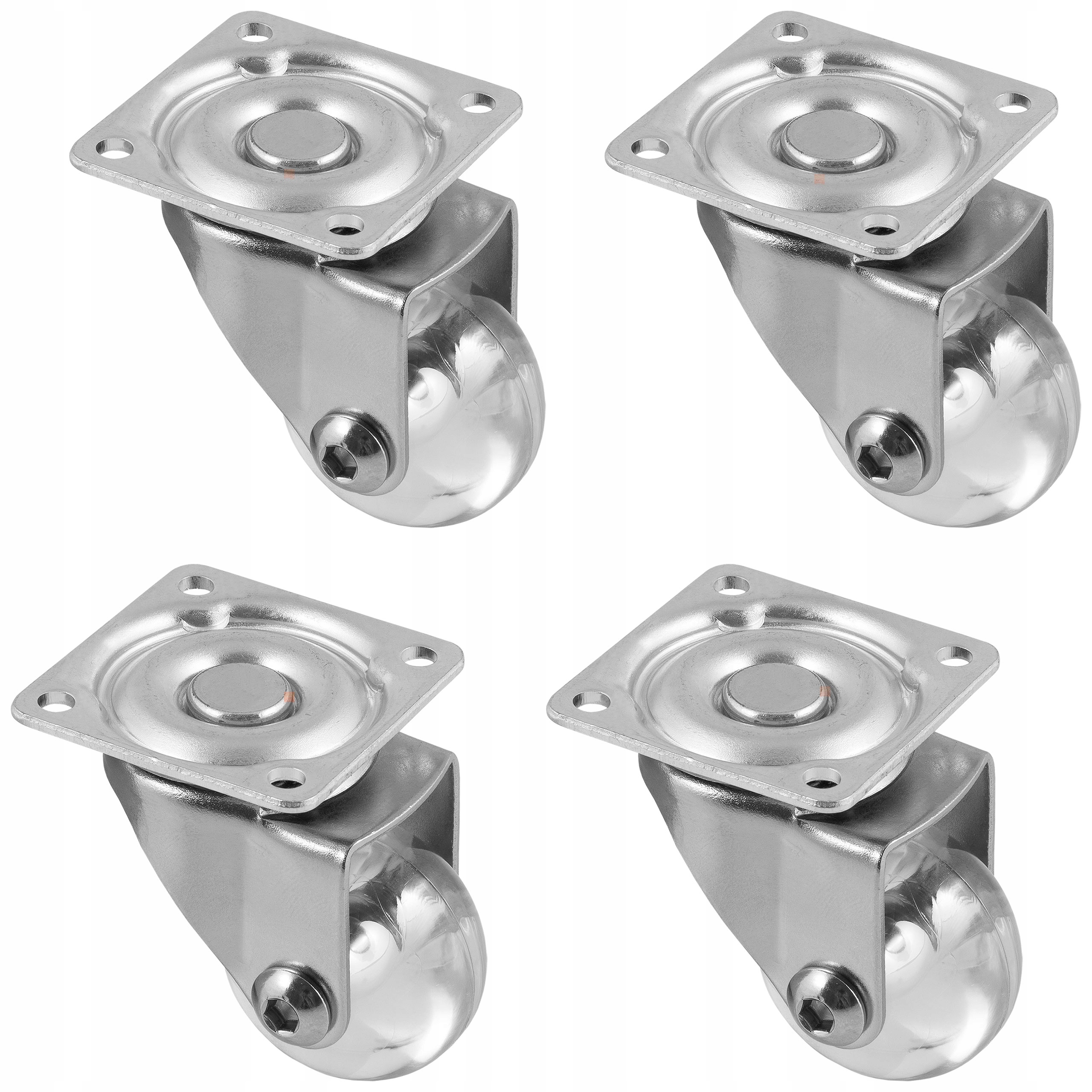 

Kółko meblowe Brazylia 35mm Gtv Przezroczyste 4szt