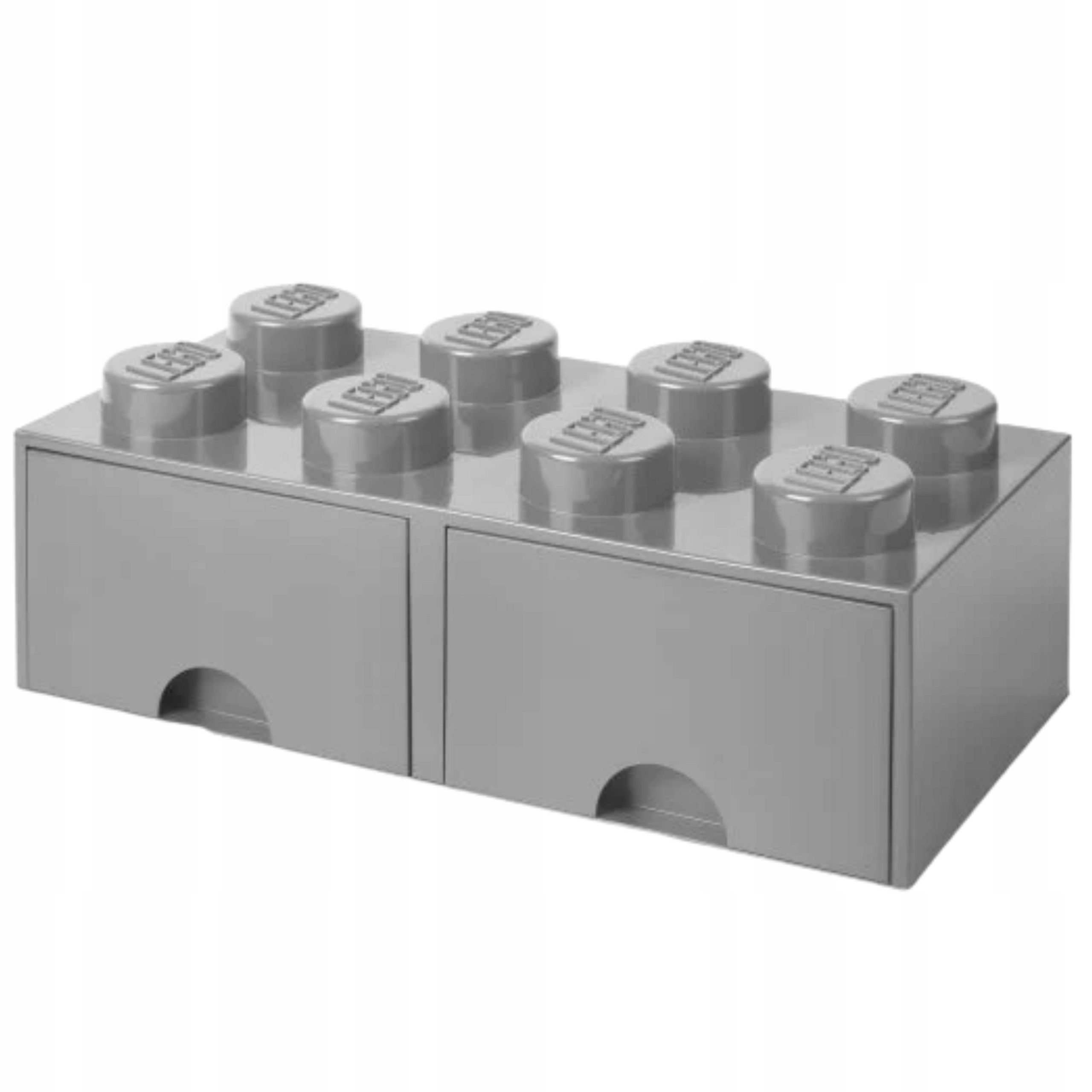 Lego Kontejner Šuplík Tvar kostky Lego Brick 8 Šedá 50 x 25 x 18 cm