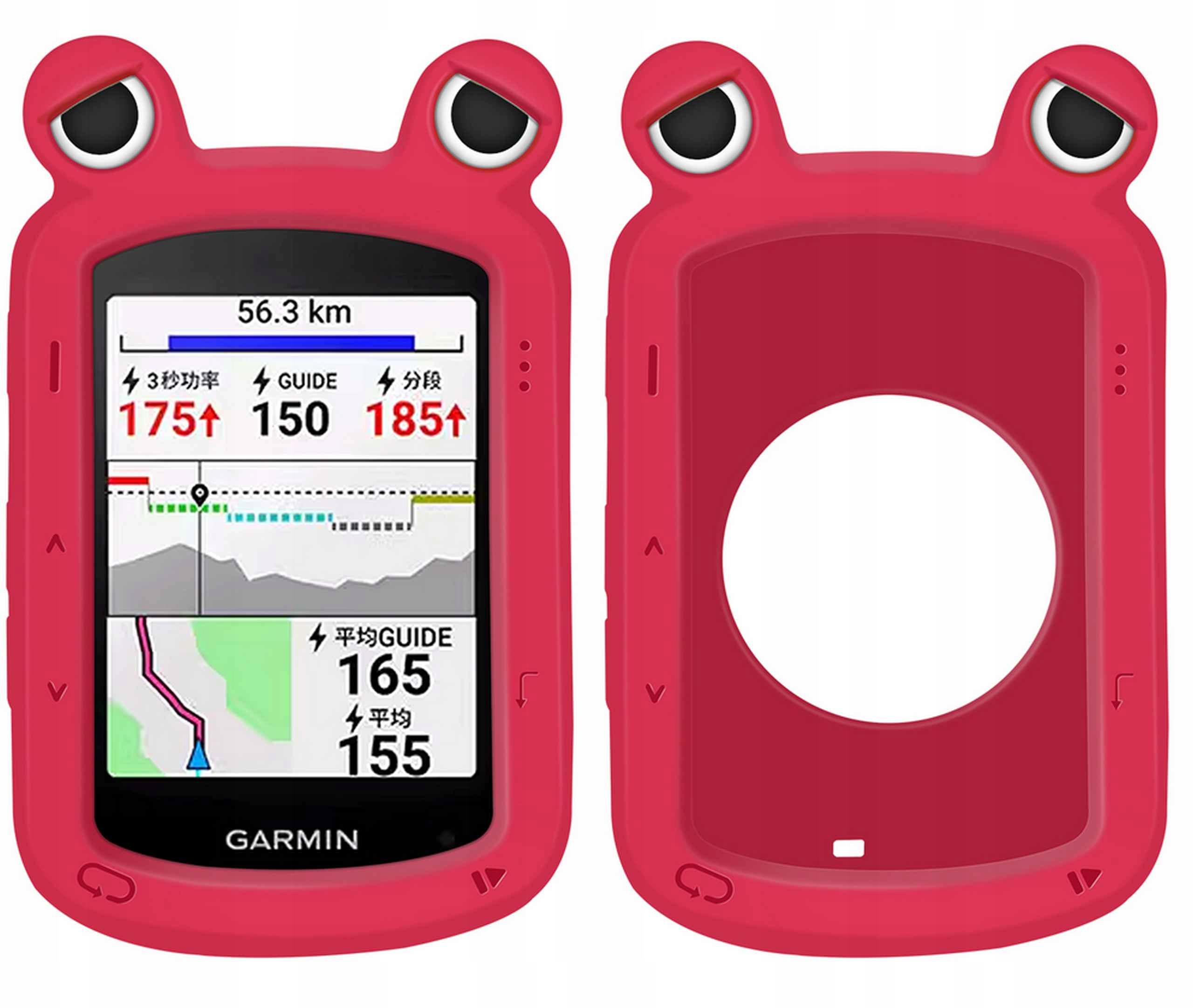 Czerwona osłona żaba Garmin Edge 540 840 silikon Tpu pokrowiec