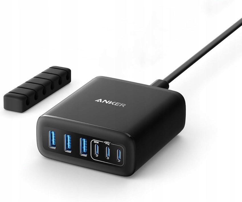 Ładowarka sieciowa 112W uniwersalna Anker GaN 3x Usb-a 3x Usb-c 112 W