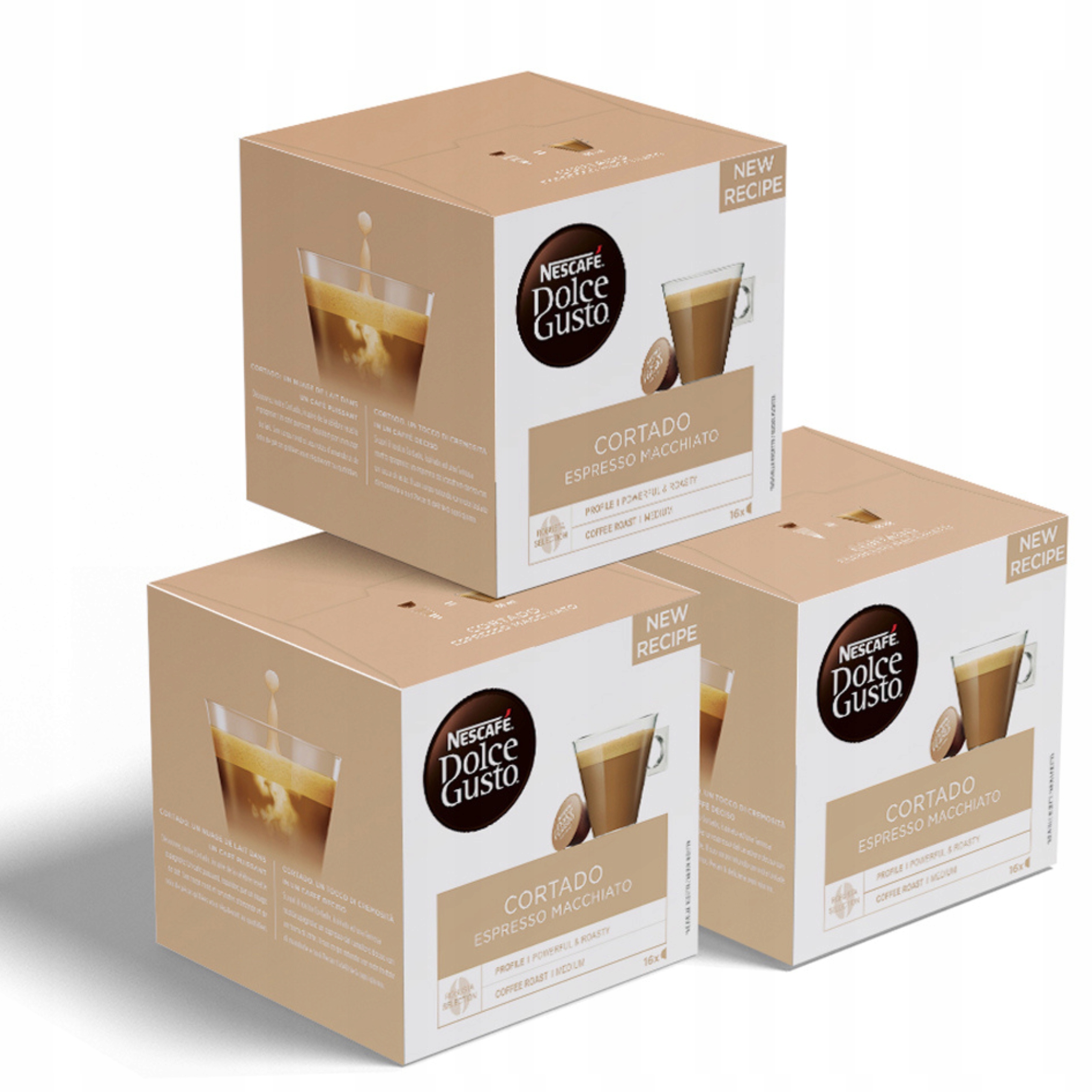 Levně Káva v kapslích Nescafe Dolce Gusto Cortado 3 x 16 ks