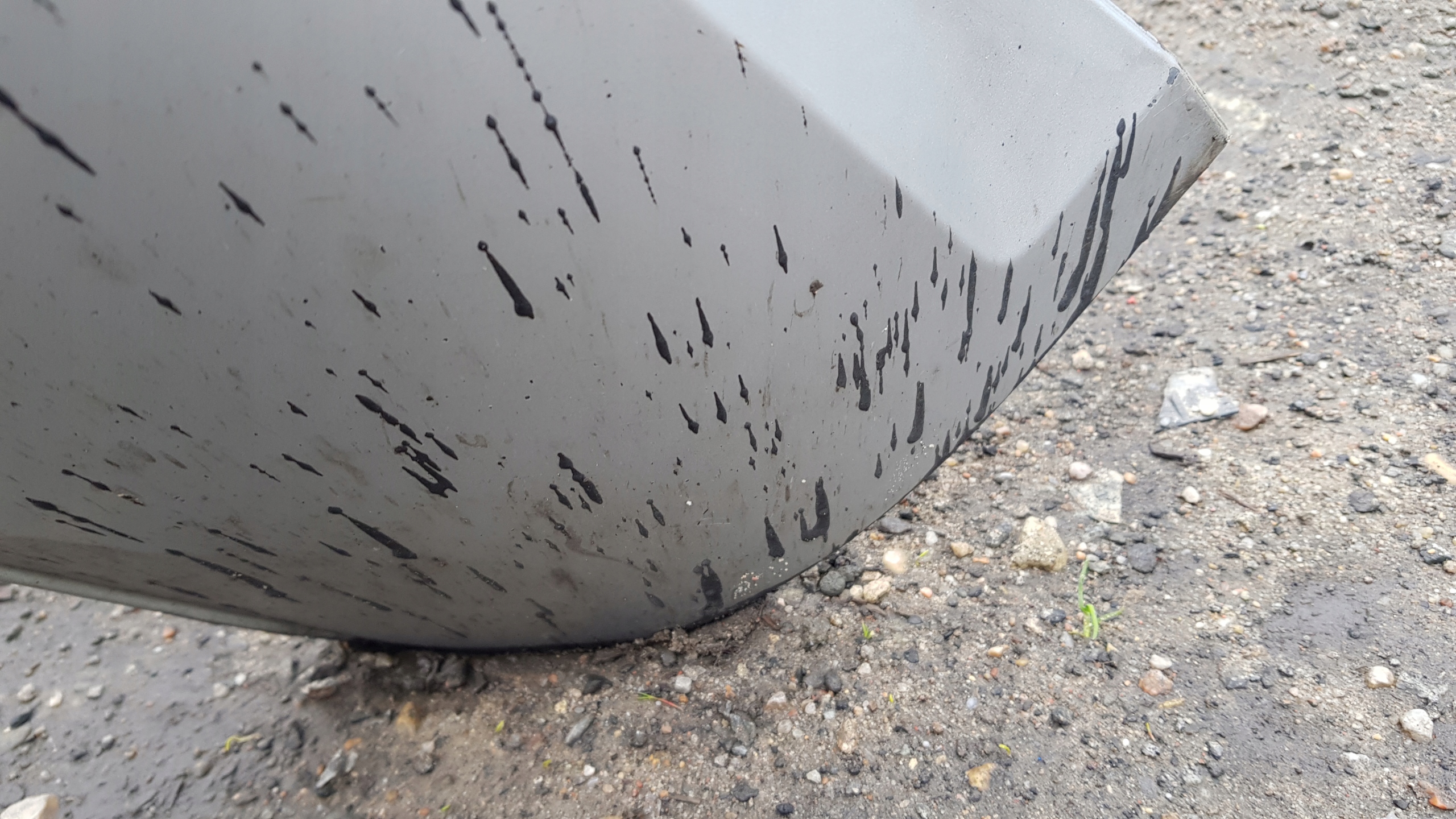 AUDI A8 D3 LY7W bumper rear part below PDC