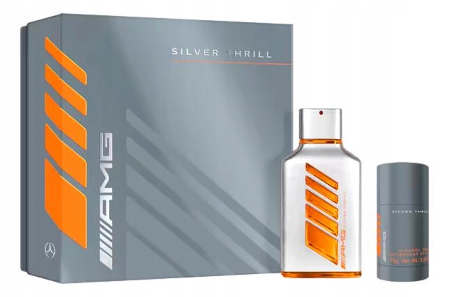 Mercedes pánský dárek set Amg Silver Thrill deodorant 75 g parfém 100 m