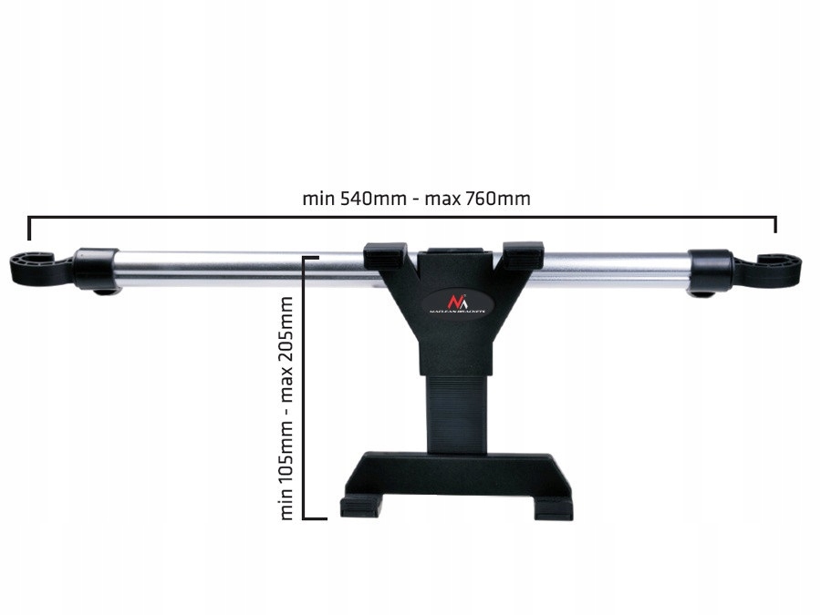 Uchwyt Samochodowy do Tableta około 7-10,1'' Między Zagłówki Regulowany EAN (GTIN) 59024367723217