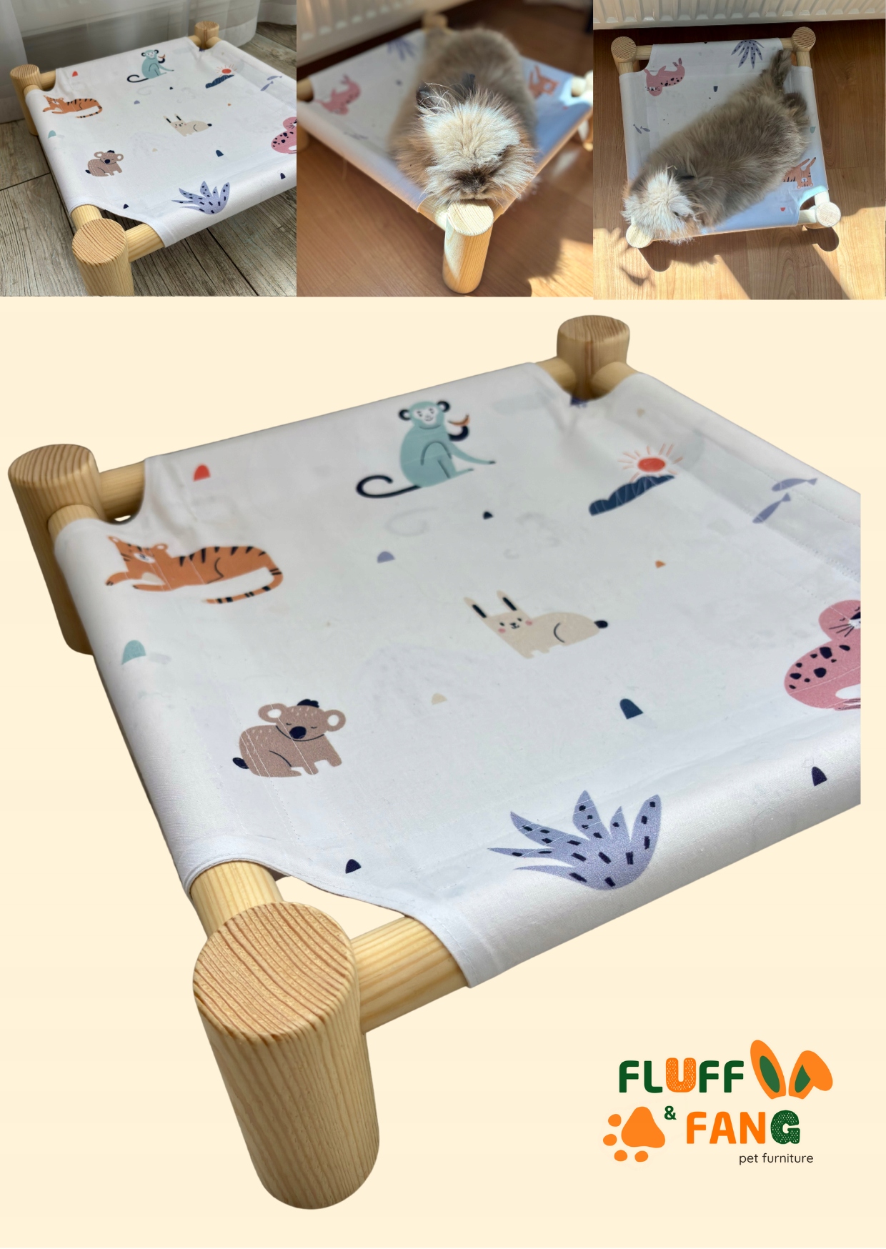 Levně Houpací síť Pelíšek Postel pro hlodavce králíka, morče, fretku