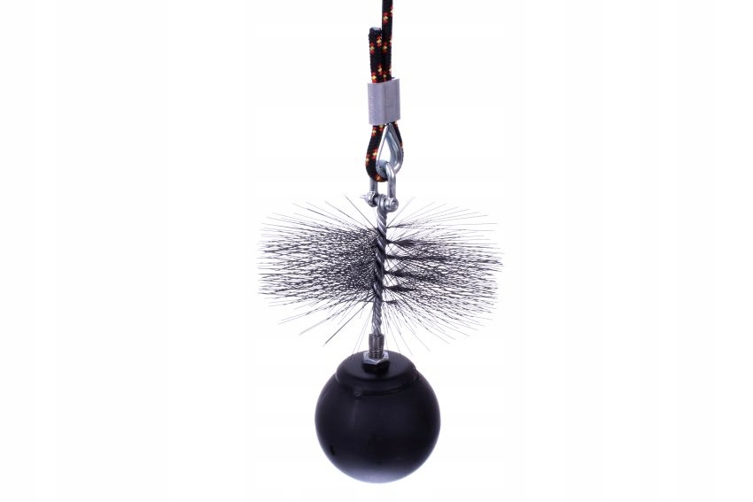 Lina do czyszczenia komina z szeklą 8mm 10m zakuta Marka Najder