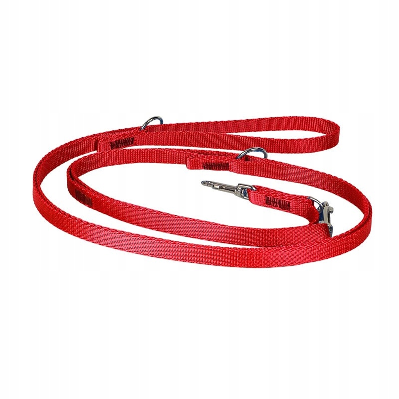 

Chaba smycz taśma regulowana 10 mm Czerwona