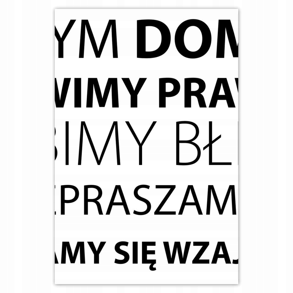 

Plakaty 40x60 Tekst motywacyjny