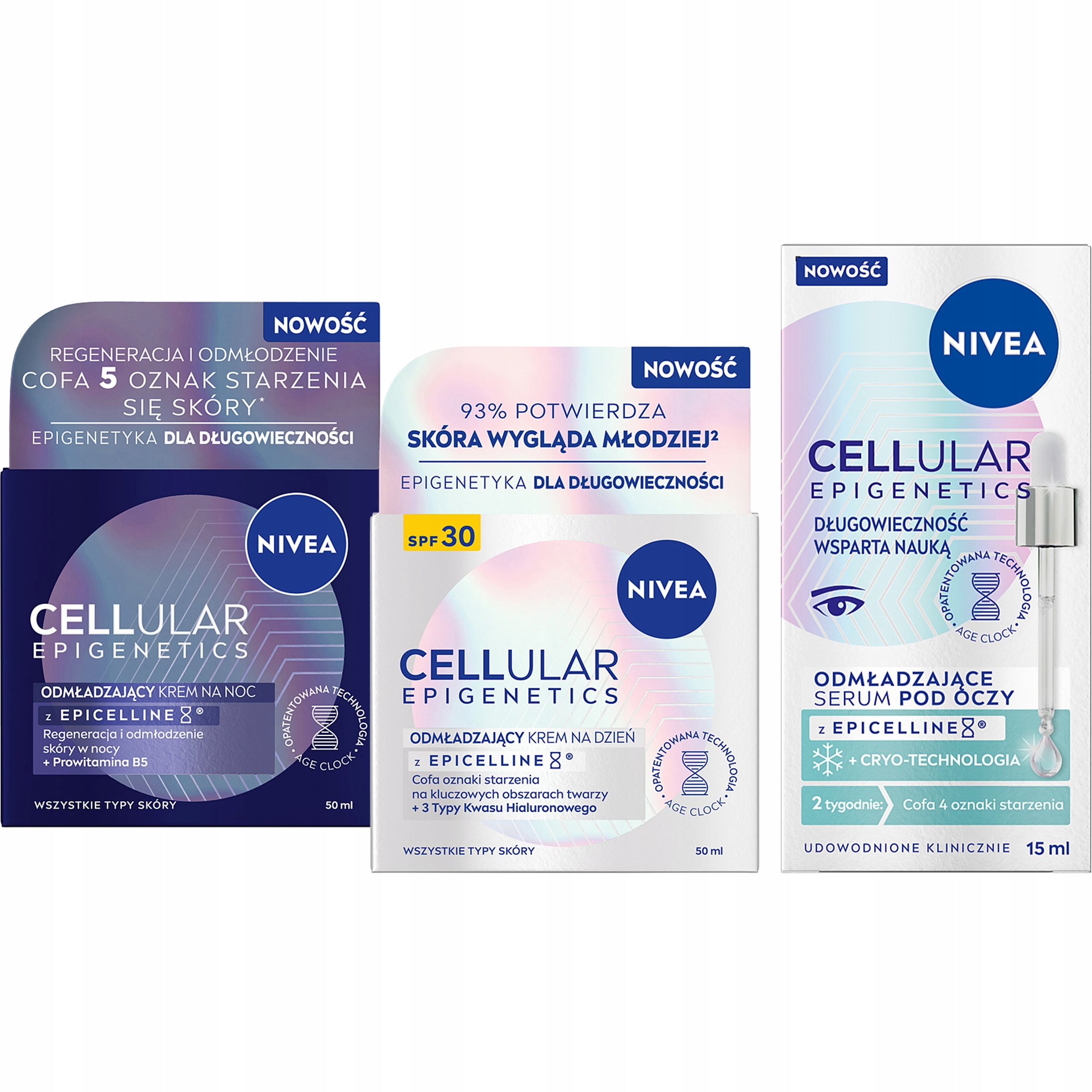 Nivea Cellular Epigenetics Omlazující denní a noční krém sérum