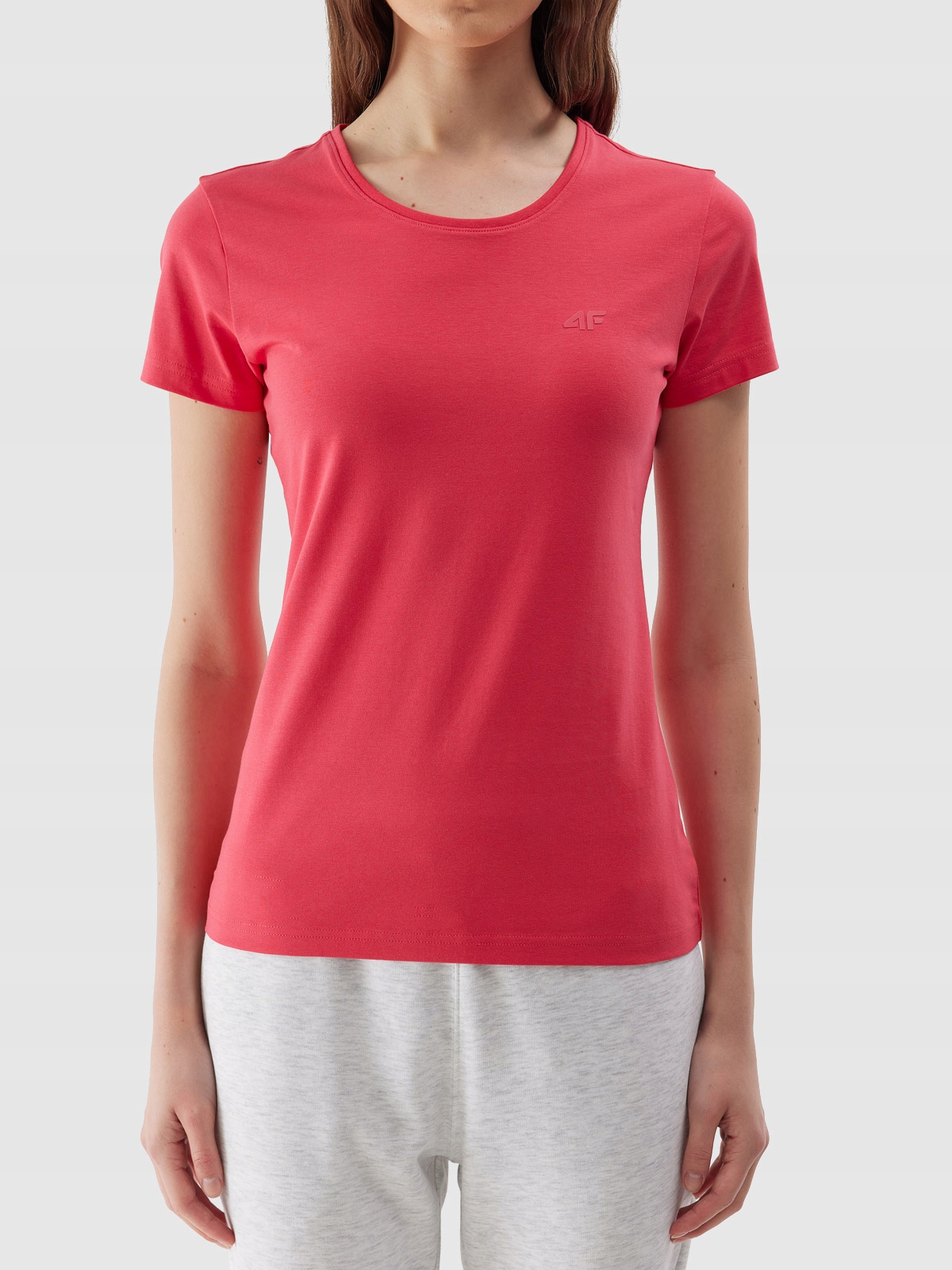 T-SHIRT 4F KOSZULKA DAMSKA SPORTOWA BAWEŁNIANA SS24 Model TTSHF1161