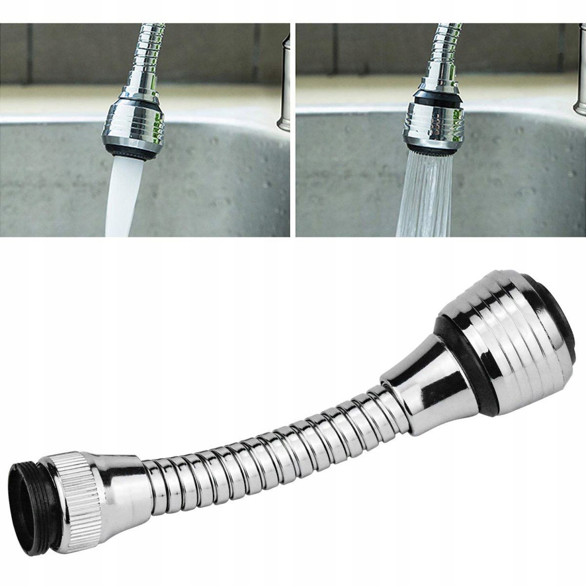 PERLATOR DO BATERII KUCHENNEJ PRZEDŁUŻACZ KRANU 2 FUNKCYJNY chrom