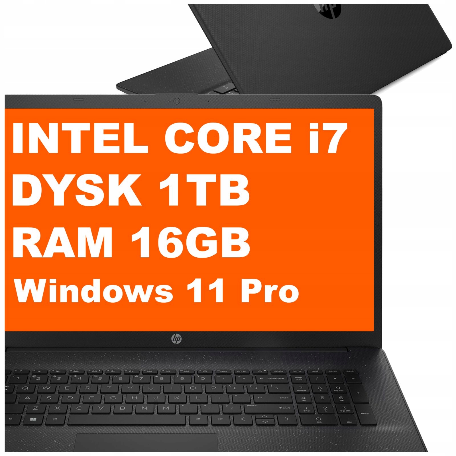 Laptop Hp 17-cn Intel Core i7-12 16GB 1TB Intel Graphics Hd+ W11 Pro Czarny