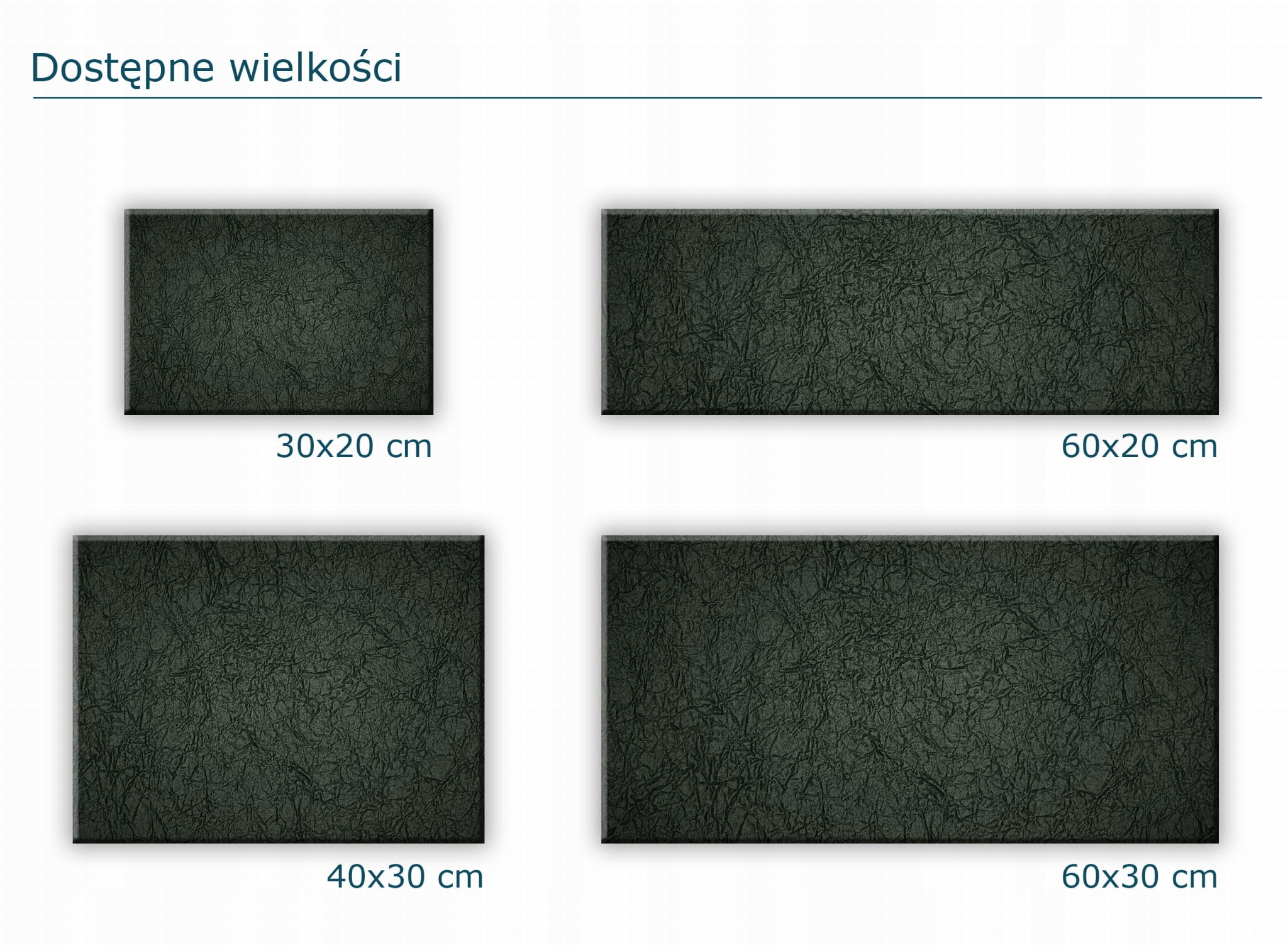 SZKLANA PODSTAWKA POD ZNICZE 60x30cm Zieleń 37d Długość 60 cm