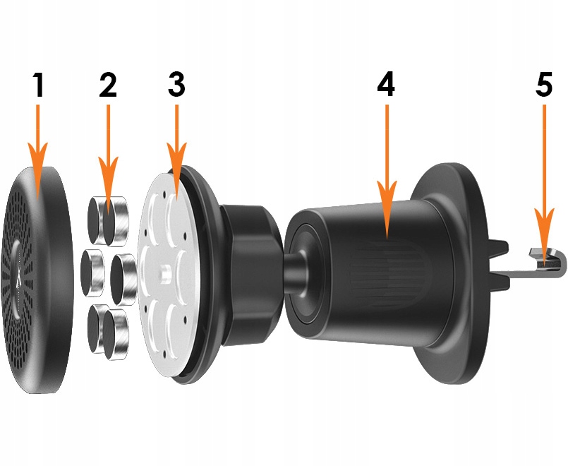 UCHWYT SAMOCHODOWY DO TELEFONU DO KRATKI – MAGNES Producent Extremestyle