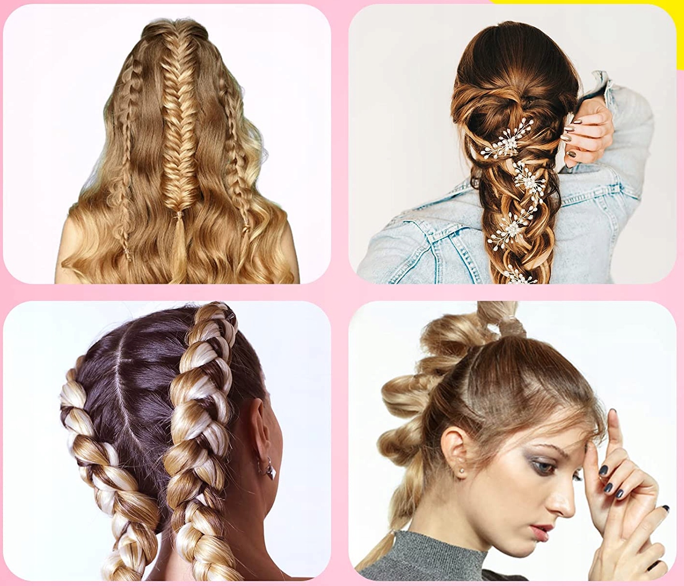 Zestaw Pastelowe Gumki Do Włosów Warkoczyków 2000 Rodzaj zestaw gumek