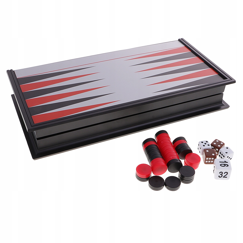 1x Backgammon Folding Chess Game Set Kids Teaching Nazwa qzv020