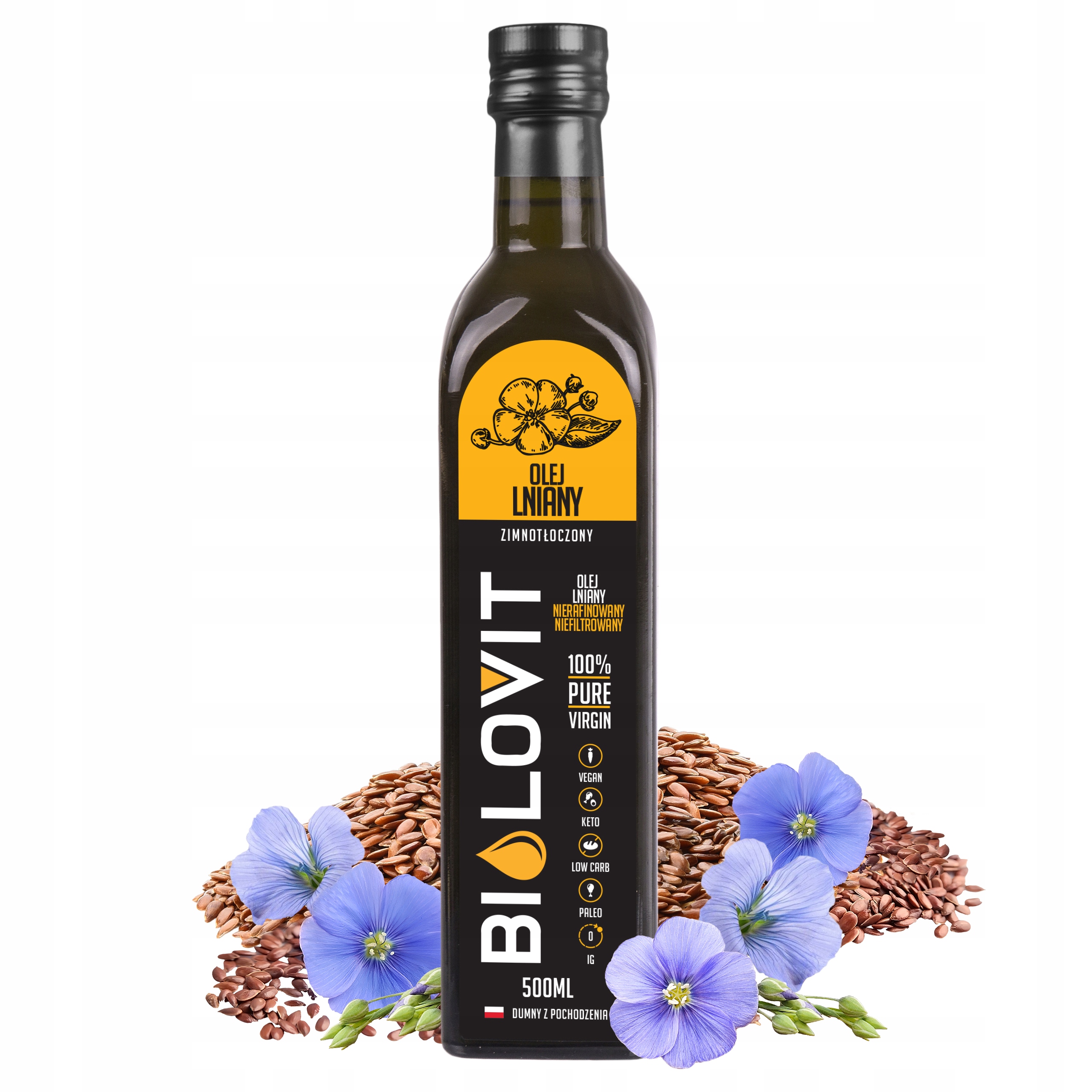 Olej lniany 500ml