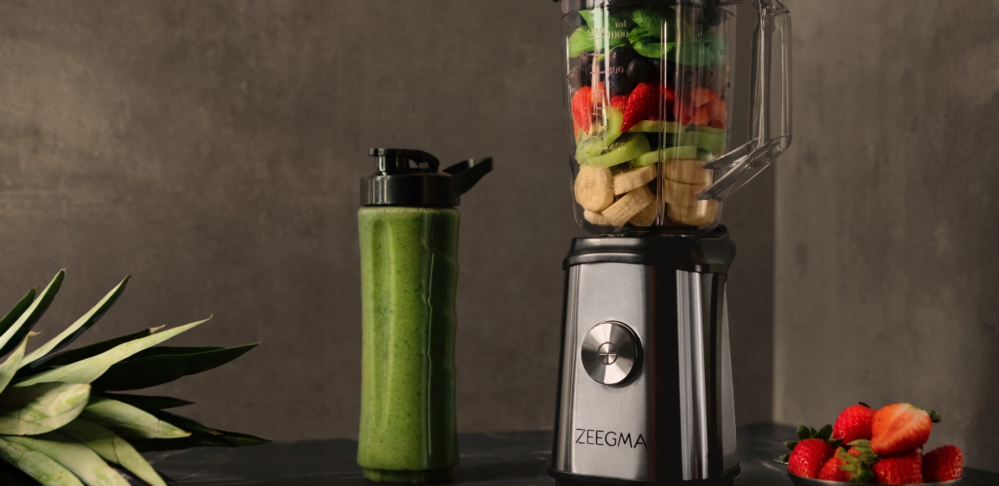 BLENDER PERSONALNY KIELICHOWY 4w1 MŁYNEK KAWA POWŁOKA TYTANOWA + 2 BIDONY Tryby pracy turbo