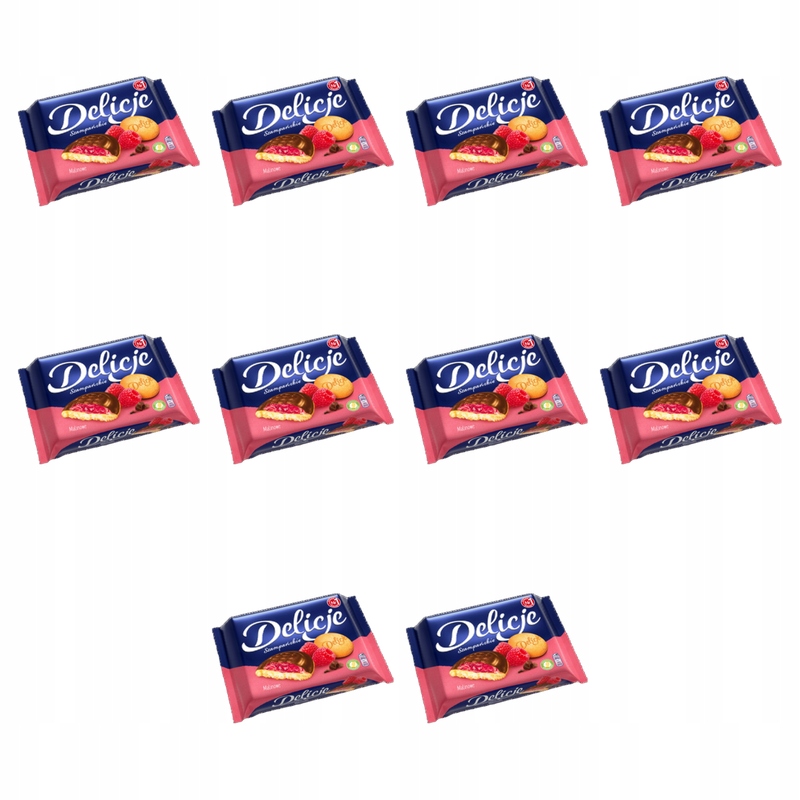 Delicje Szampańskie Malinowe 294g X10