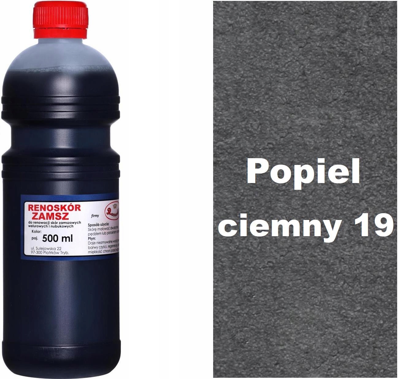 G13-05 Popel Tmavý Barva Renokůže Pro Renovaci Semišové Kůže Nubuku Wilbra